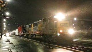 CSXT S470-13 EMD SD50-2's 8599 & 8582 in full Dynamic Brakes LOUD 3rd Gen K5LA Fayetteville, NC