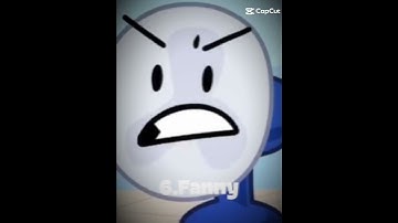 My top 10 favorite BFDI characters (Short Version) #editinglife #bfb #myfave