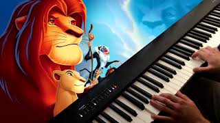 Video thumbnail of "Król lew- Miłość rośnie wokół nas (The Lion King- Can You Feel The Love Tonight) | Piano cover"