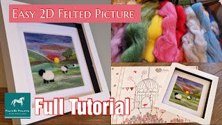 💟 And A Fantastic Heidifeathers Starter Kit Too! | Easy Needle Felted Sheep Picture Tutorial 🐑