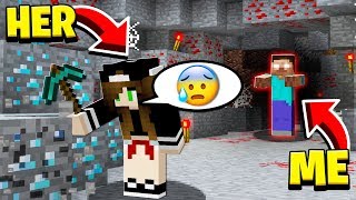 SHE **QUIT** when SHE SAW HEROBRINE in HER MINECRAFT WORLD!