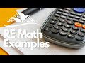 Real Estate MATH Practice Exam PROBLEMS [questions/answers explained]