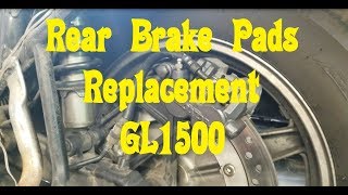 How to replace rear brake pad on a GL1500 by Clifford Rice 33,514 views 5 years ago 11 minutes, 29 seconds