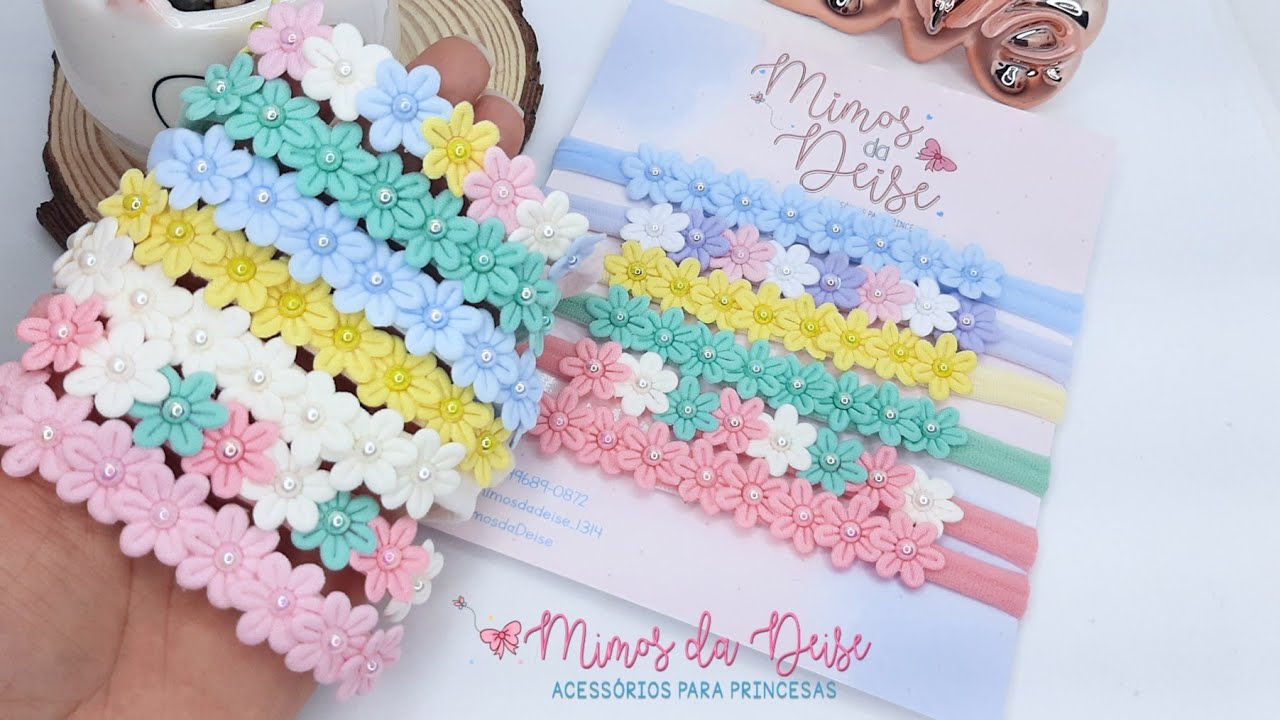 FAIXINHA COM MINI FLORES🌸 FÁCIL PARA INICIANTES