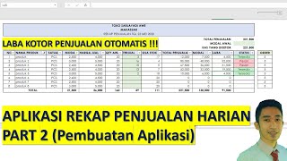 Membuat Aplikasi Rekap Penjualan Harian Part 2 Finish Youtube