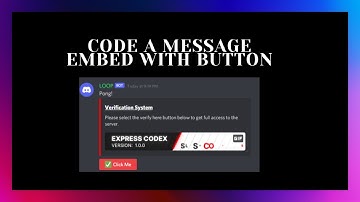 Discord Tutorials: How To Code Your Own Embed With Button For Your Discord Bot | Discord Tutorials