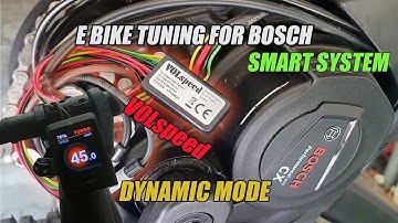 EBIKE TUNING FOR BOSCH SMART SYSTEM Volspeed Dynamic Mode feature explained