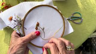 Daily stitching - straight stitch with orts - embroidery