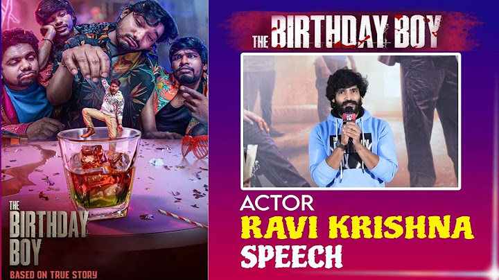 BiggBoss Ravi Krishna Speech @The Birthday Boy Trailer Launch Event | Rohini | Prime Movies #trailer