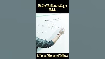 Ratio to % Tricks 👌🏻 #shorts #tricks #ytshorts #education #reels #explore #math #mathtricks