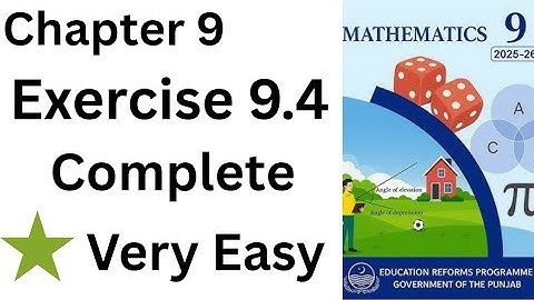 Class 9 maths chapter 9 ex 9.4 | Class 9 maths chapter 9.4  English medium| exercise 9.4 complete 
