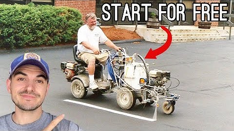 How To Start A Parking Lot Striping Business With NO MONEY