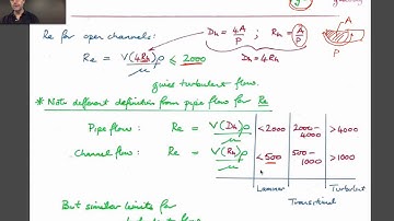 13:1 Open Channel Flows - Uniform Flows, Chezy and Manning