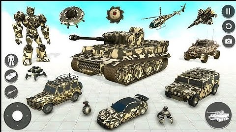 Army Tank  Robot Car Games Video 3d