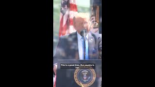 Trump also told the cadets "we have the greatest military in the world,"