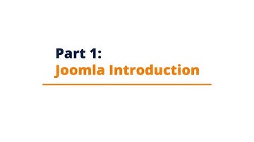 UTEP Joomla Tutorial - Part 1: Joomla Introduction