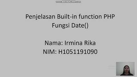 Fungsi date() PHP