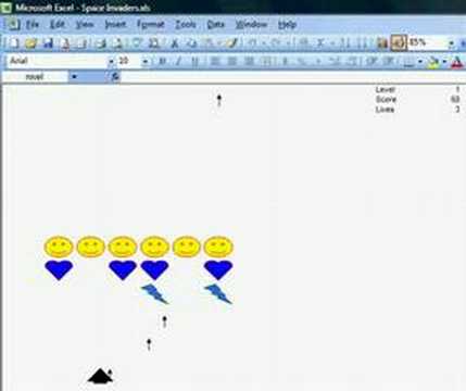 Excel Space Invaders