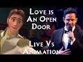 Frozen | Love Is An Open Door | Live Vs Animation | Side By Side Comparison (Santino Fontana)