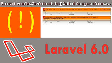 Laravel vendor autoload php  failed to open stream