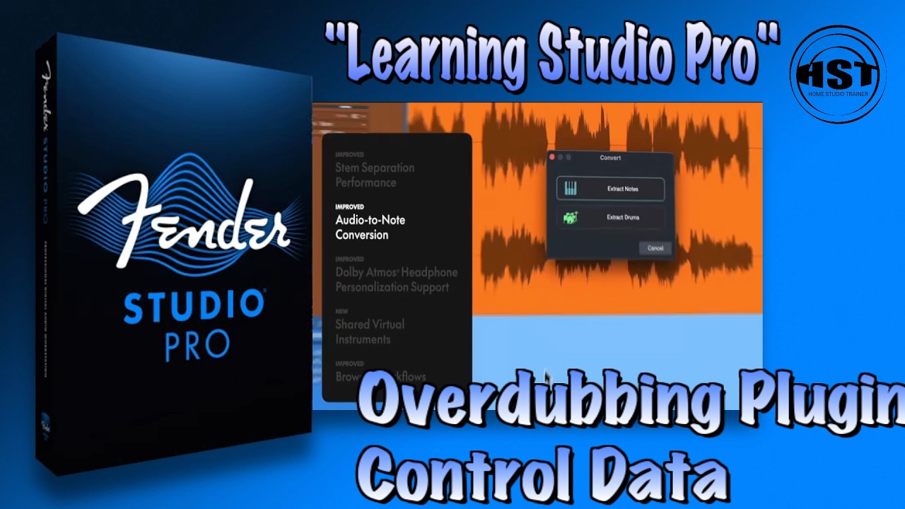 Overdubbing Plugin Control Data - Fender Studio Pro