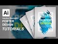 Create poster abstract with adobe illustrator for beginners