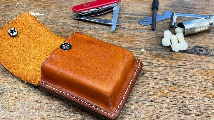 Making a tobacco leather pouch 