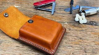 How to Make a Leather Belt Sheath   --  (with an outdoor Survival Adventure at the end)