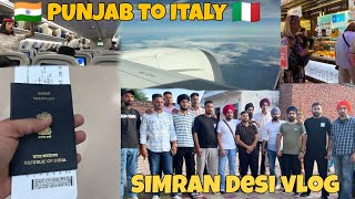 🇮🇳 Punjab to Italy 🇮🇹 | Neos airline | Punjabi vlog | Amritsar to Rome