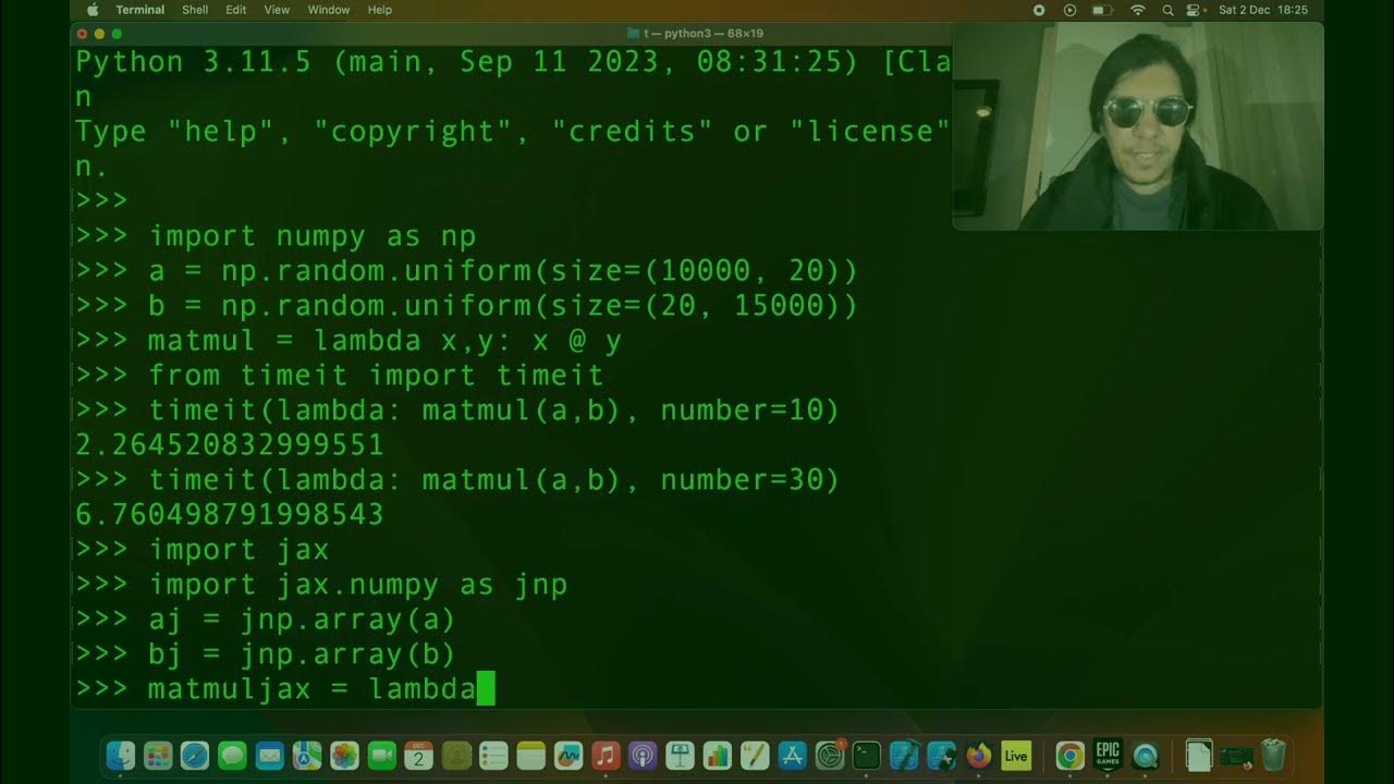 Is JAX faster than Numpy? A Quick Performance Test - YouTube