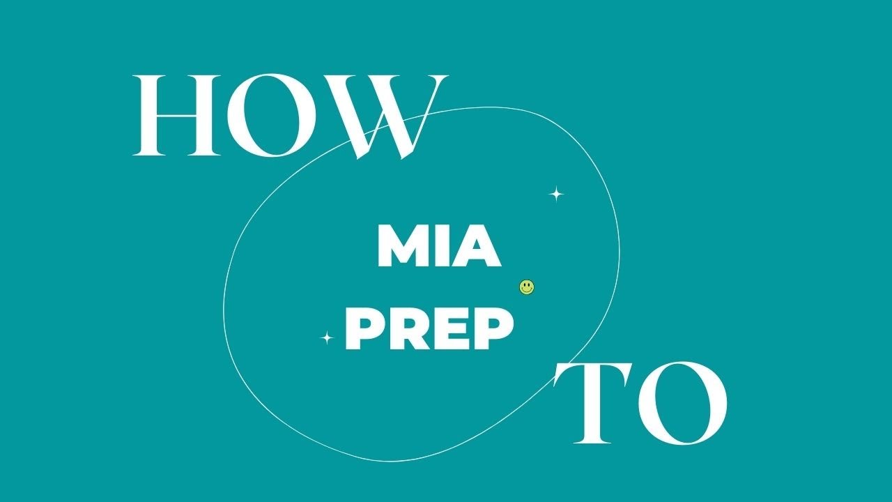 How To Set Up Mia Prep YouTube How To Set Up Mia Prep YouTube