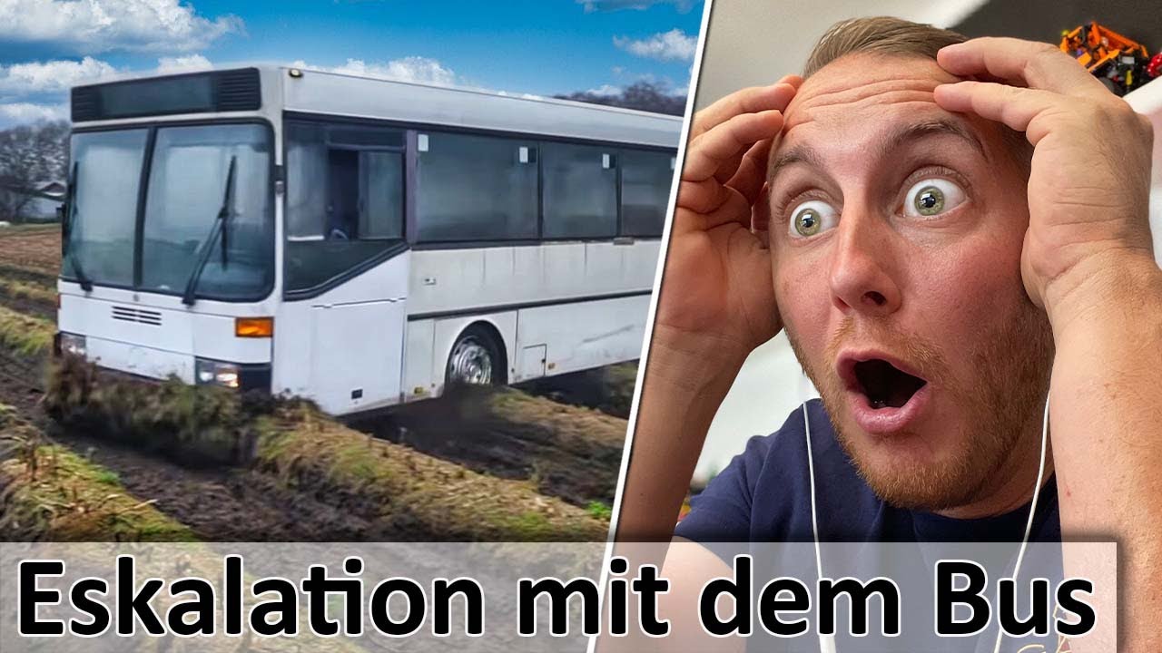 Mit dem Bus driften auf dem Maisfeld und quer über den Kartoffelacker, zu Geil - M4cM4nus reagiert