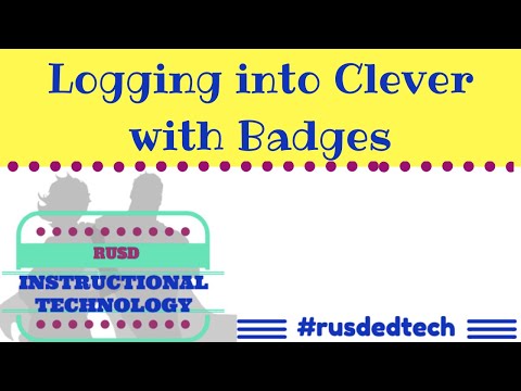 Logging into Clever with Badges