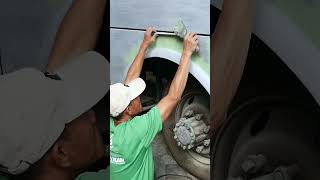 Ternyata Ini Cara Dempul Bis‼️#otomotif #dempulmobil #karoseri