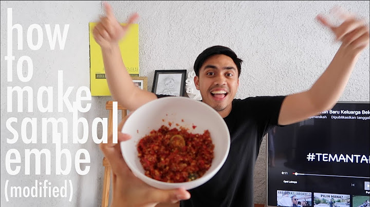 Cara Membuat Sambal yang Pedas Ala Keluarga Belo!