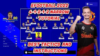 PES EFOOTBALL 2022 - BEST CUSTOM FORMATION 4-3-1-2(4-1-2-1-2) TUTORIAL - BEST TACTICS & INSTRUCTIONS