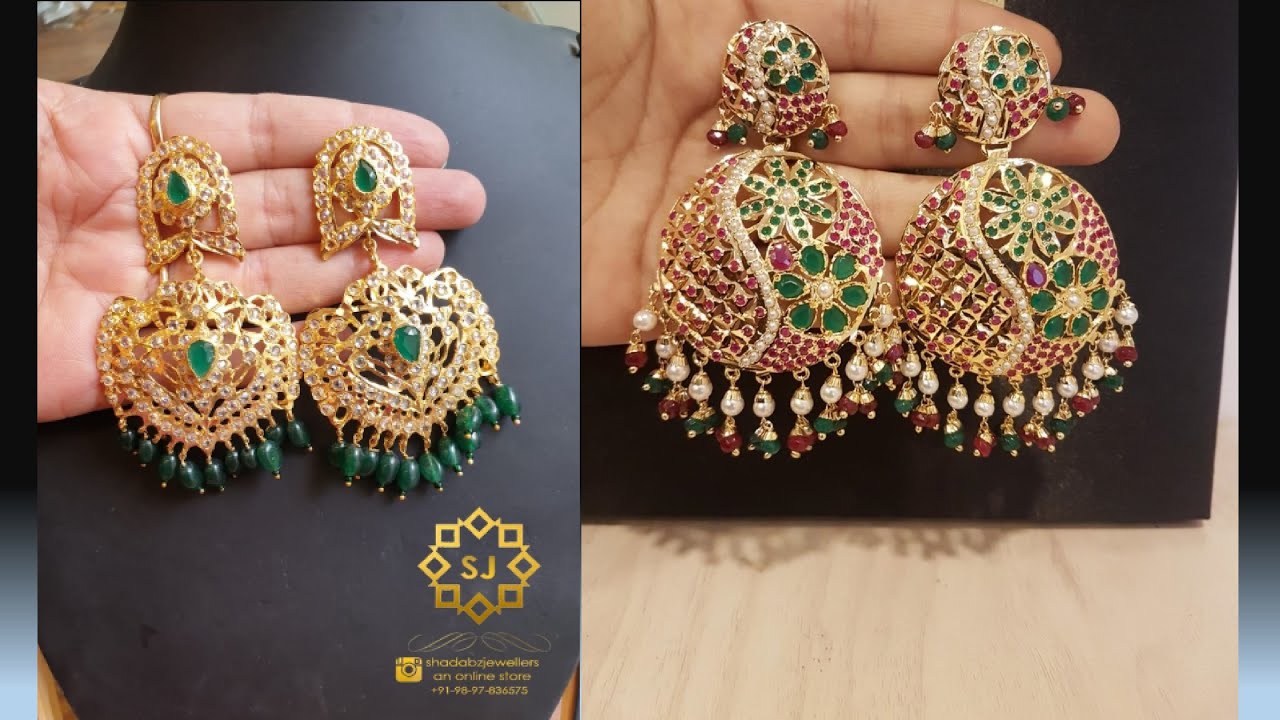 Yeshma Hyderabadi Jadau Gold Plated Chandbali With Fresh Water Pearls ,  Indian Jewellery - Etsy