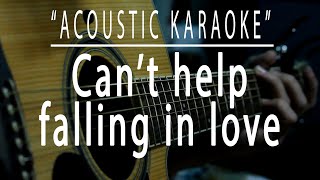 Can't help falling in love - Acoustic karaoke (Richard Marx)