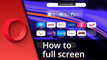 How to full screen Opera | Opera full screen exit ✅ Tutorial