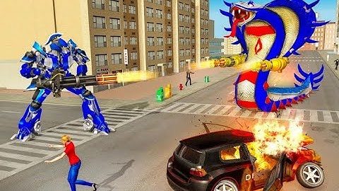 US Police Cobra Transform Robot Walkthrough ~New Police Transform Games~Android Gameplay FHD.