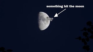 Something hit the moon - different perspective