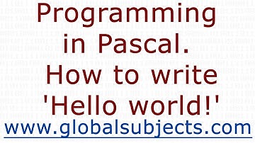 Programming in Pascal. How to write 