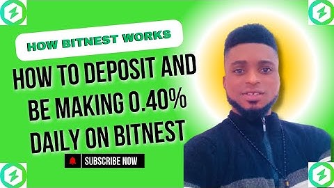 How to deposit and be making 0.40% daily on Bitnest