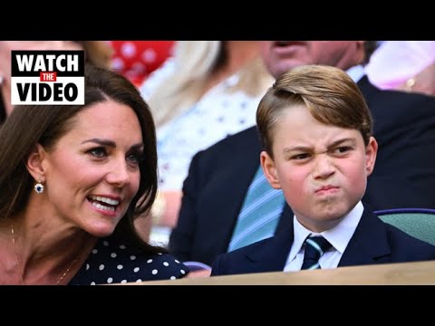 Prince George’s cheeky complaint caught on camera at Wimbledon