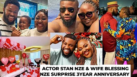Watch how Stan Nze surprised his wife on their 3rd year wedding anniversary