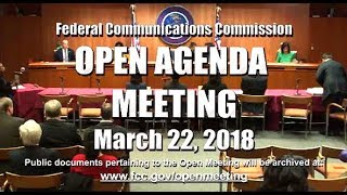 Open Commission Meeting - March 2018