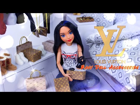 DIY - How to Make: GUCCI Style Doll Accessories | Bags | Boxes | Purse