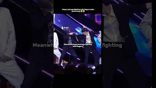 Suga and jhope fighting with fingers while performing 😭😂 #bts #shorts #suga #jhope