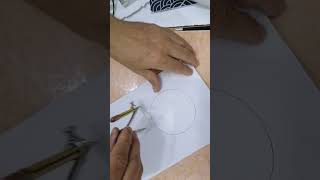 رسم دائرة بطريقة مبتكرة وسهلة  ..