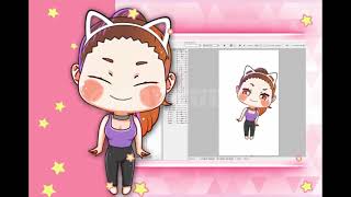 Chibi Live2d Vtuber Model and Rigging for Streamer (G4VTUBER Commission)